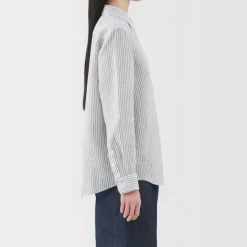 Women's Linen Striped Shirt