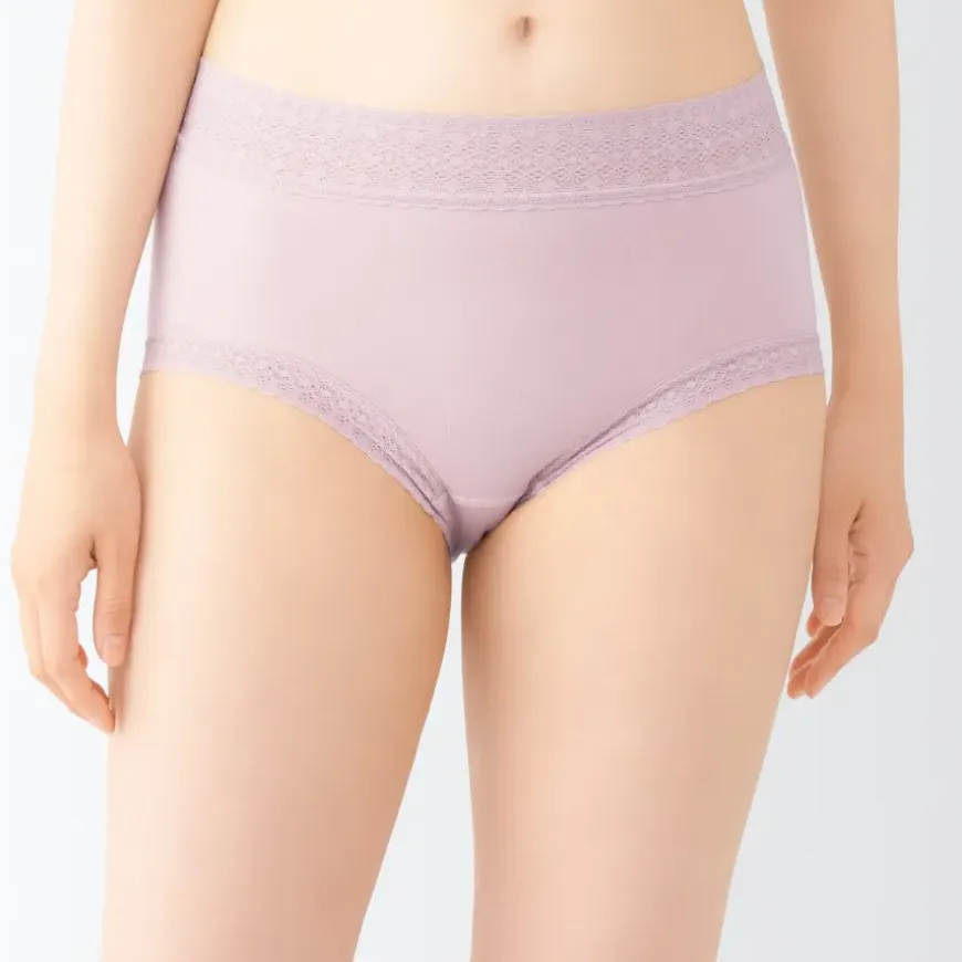Women's Lyocell High-Rise Shorts with Lace