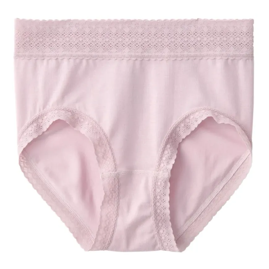 Women's Lyocell High-Rise Shorts with Lace