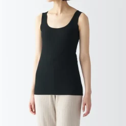 Women's Moisture Wicking Cotton Tank Top with Sweat Pads