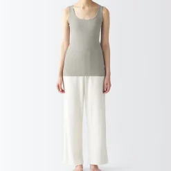 Women's Moisture Wicking Cotton Tank Top with Sweat Pads
