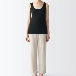 Women's Moisture Wicking Cotton Tank Top with Sweat Pads