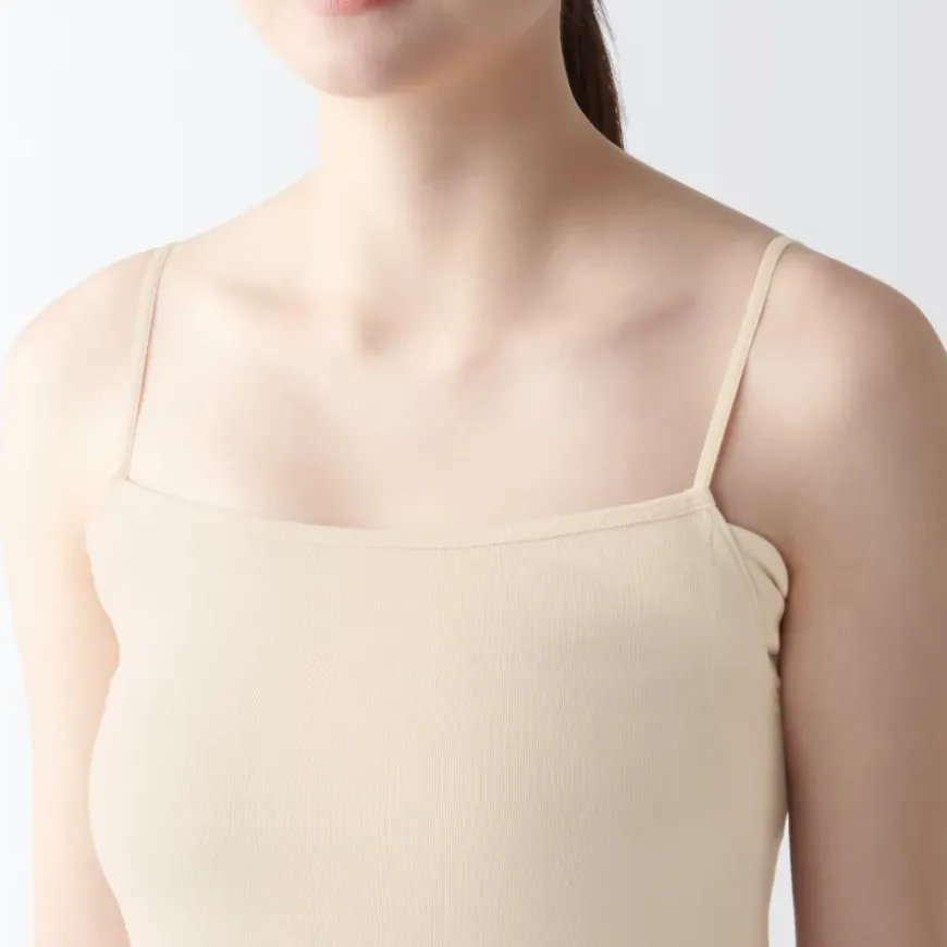 Women's Moisture Wicking Cotton Camisole with Sweat Pads