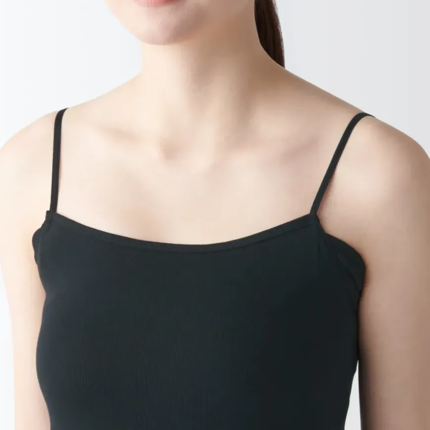 Women's Moisture Wicking Cotton Camisole with Sweat Pads