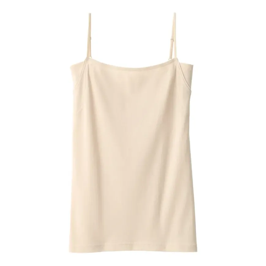 Women's Moisture Wicking Cotton Camisole with Sweat Pads