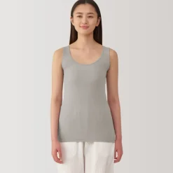 Women's Moisture-Wicking Cotton Tank Top with Sweat Pads