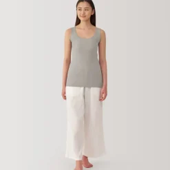 Women's Moisture-Wicking Cotton Tank Top with Sweat Pads