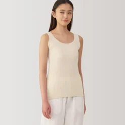 Women's Moisture-Wicking Cotton Tank Top with Sweat Pads