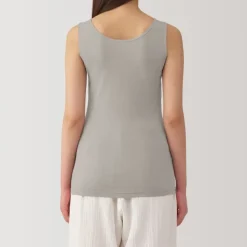 Women's Moisture-Wicking Cotton Tank Top with Sweat Pads