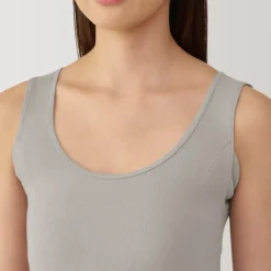 Women's Moisture-Wicking Cotton Tank Top with Sweat Pads