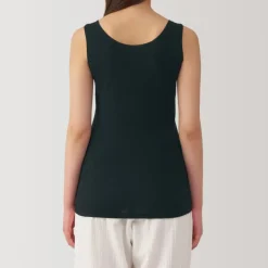 Women's Moisture-Wicking Cotton Tank Top with Sweat Pads