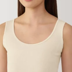 Women's Moisture-Wicking Cotton Tank Top with Sweat Pads