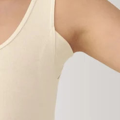 Women's Moisture-Wicking Cotton Tank Top with Sweat Pads