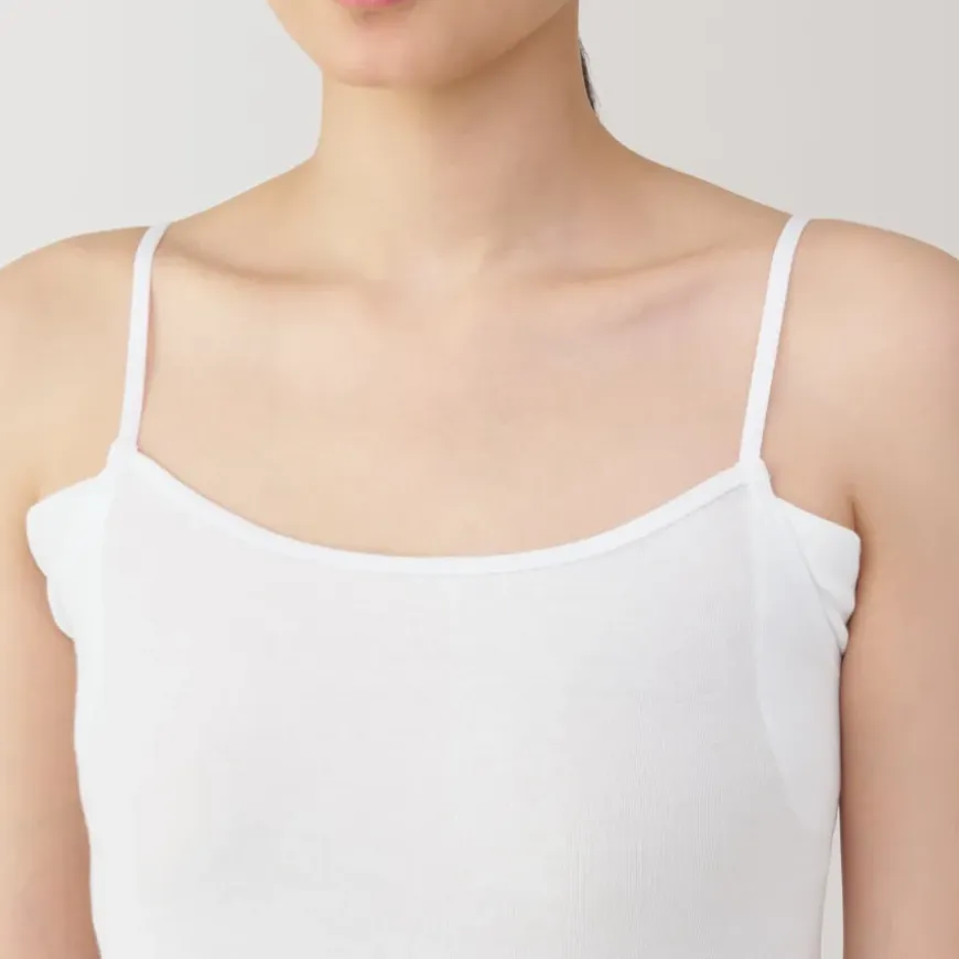 Women's Moisture-Wicking Cotton Camisole with Sweat Pads
