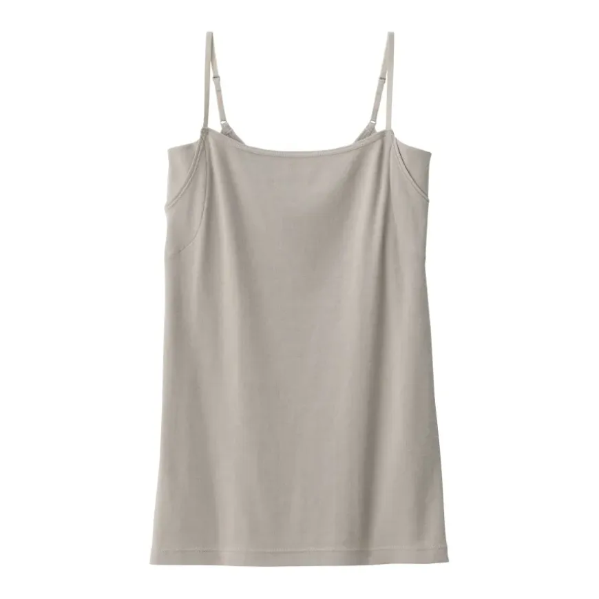 Women's Moisture-Wicking Cotton Camisole with Sweat Pads