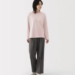 Women's 2-Ply Jersey Crew Neck Long Sleeve T-Shirt