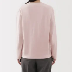 Women's 2-Ply Jersey Crew Neck Long Sleeve T-Shirt