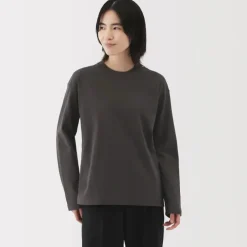 Women's 2-Ply Jersey Crew Neck Long Sleeve T-Shirt
