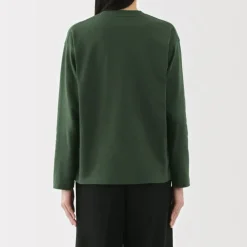 Women's 2-Ply Jersey Crew Neck Long Sleeve T-Shirt