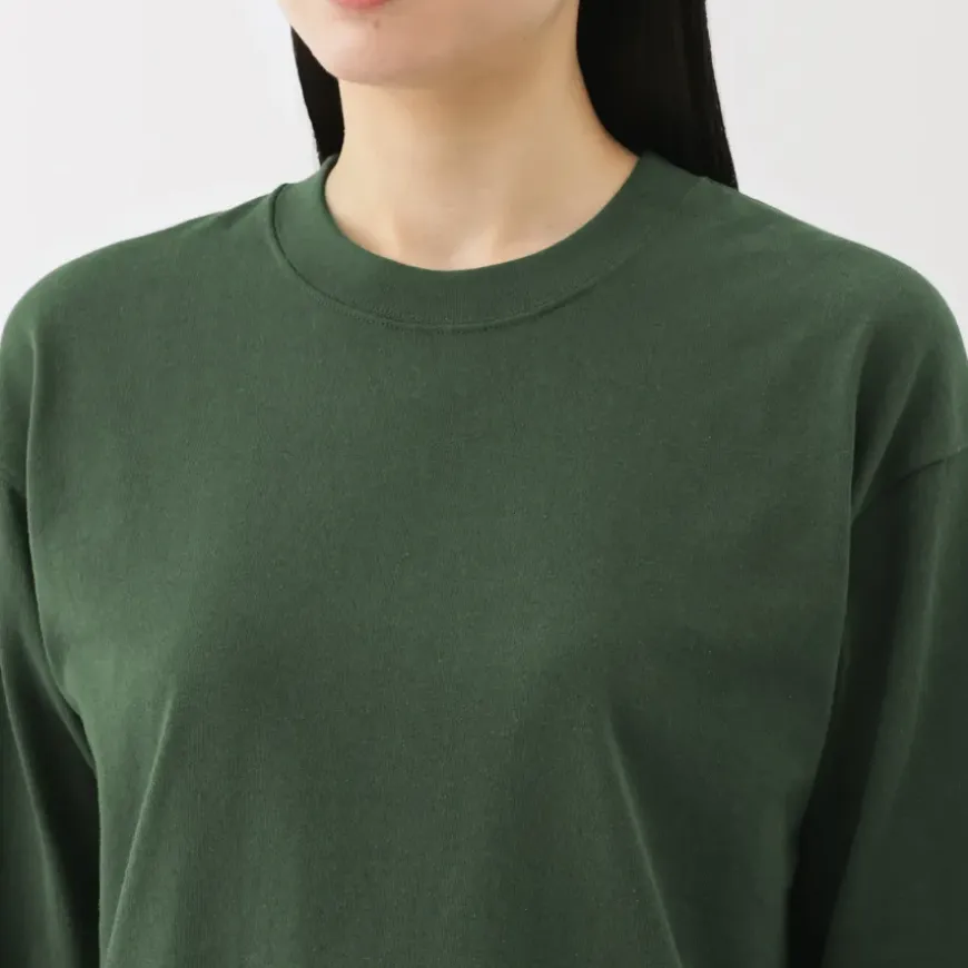 Women's 2-Ply Jersey Crew Neck Long Sleeve T-Shirt