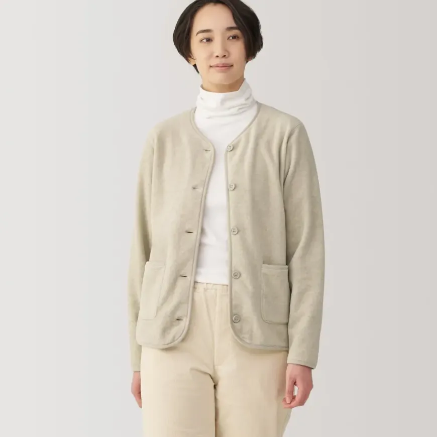 Women's Recyclable Fleece Cardigan