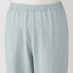 Women's Side Seamless Crepe Gauze Short Sleeve Pajamas