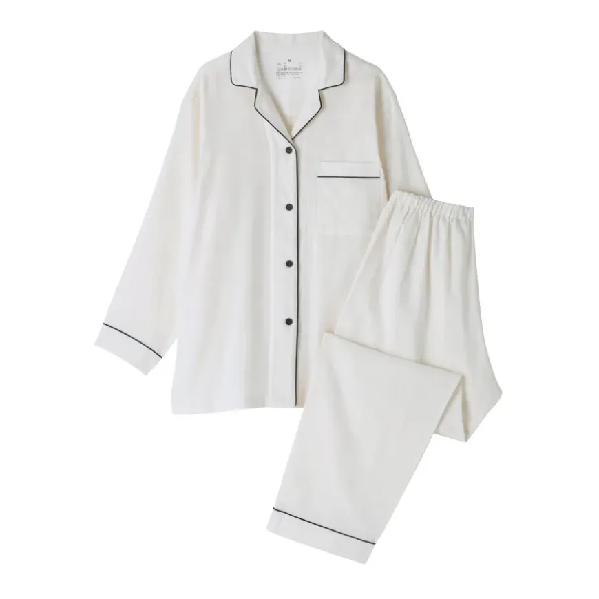 Women's Side Seamless Double Gauze Pajamas