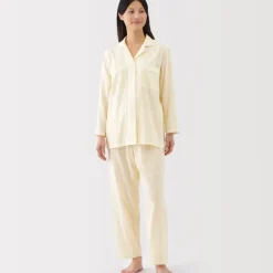 Women's Side Seamless Double Gauze Pajamas