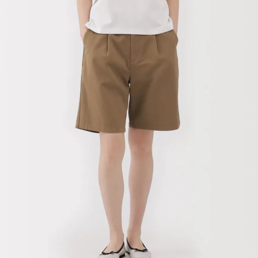 Women's Slub Yarn Chino Darted Shorts