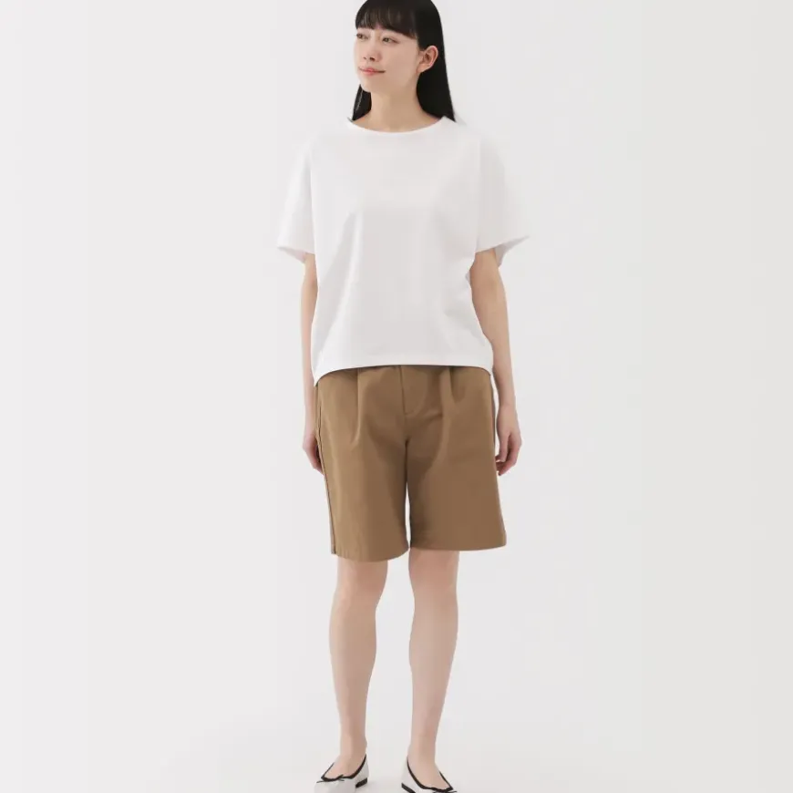 Women's Slub Yarn Chino Darted Shorts