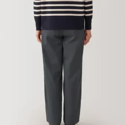 Women's Slub Yarn Chino Darted Wide Pants