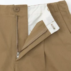 Women's Slub Yarn Chino Darted Wide Pants