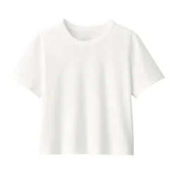 Women's Slub Yarn Crop Short-Sleeve T-Shirt