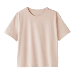 Women's Slub Yarn Crop Short-Sleeve T-Shirt