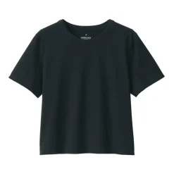Women's Slub Yarn Crop Short-Sleeve T-Shirt
