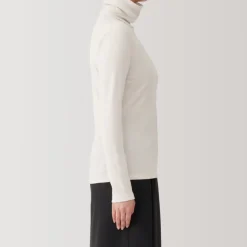 Women's Soy Fiber Blend Ribbed Turtleneck Long Sleeve T-Shirt