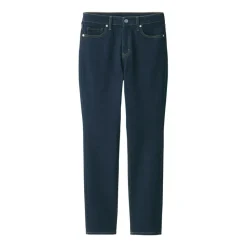 Women's Stretch Denim Slim Pants Dark Navy (L 30inch / 75cm)