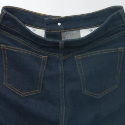 Women's Stretch Denim Slim Pants Dark Navy (L 30inch / 75cm)
