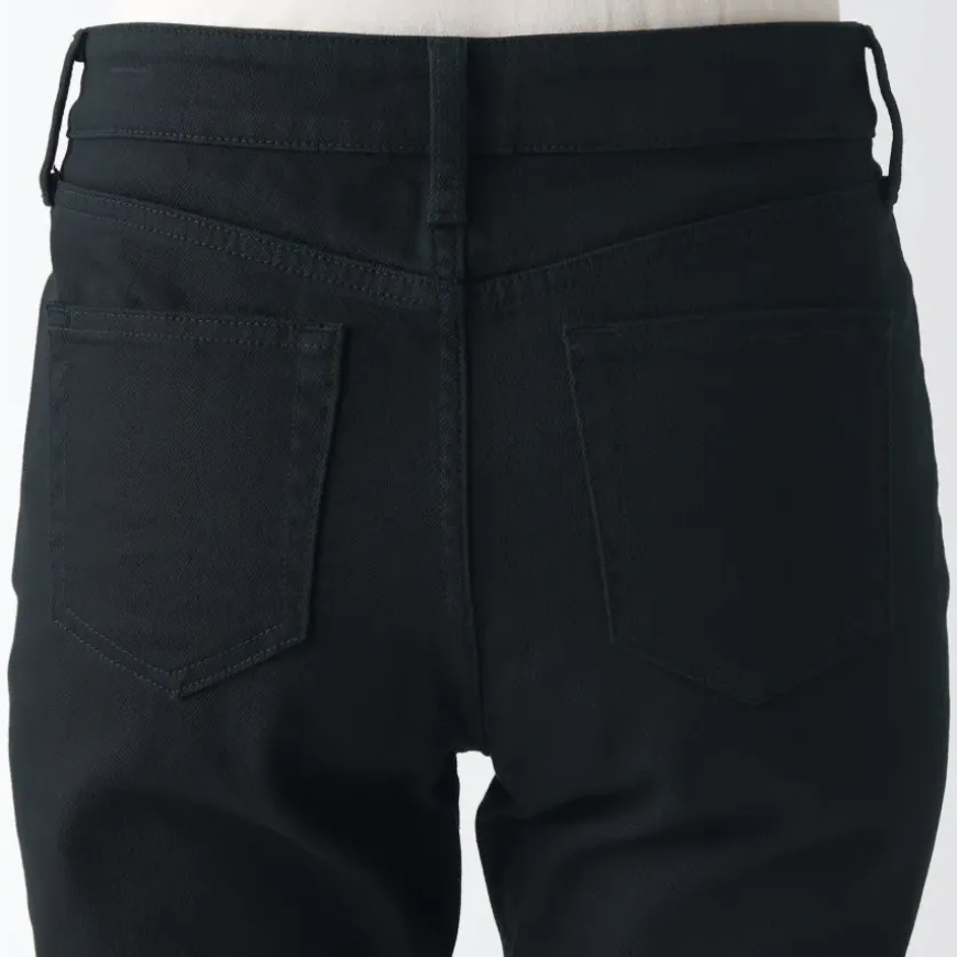 Women's Stretch Denim Slim Pants Black