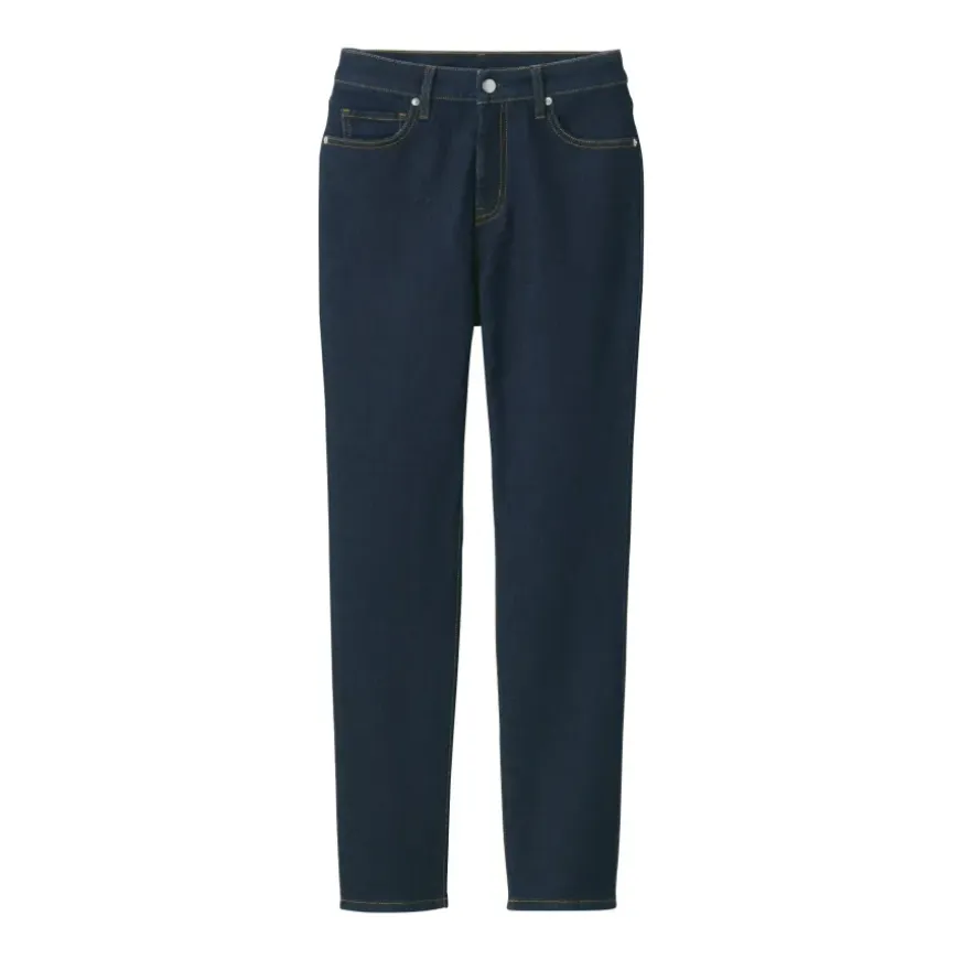 Women's Stretch Denim Slim Pants Dark Navy (L 30inch / 75cm)