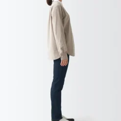 Women's Stretch Denim Slim Pants Dark Navy (L 30inch / 75cm)