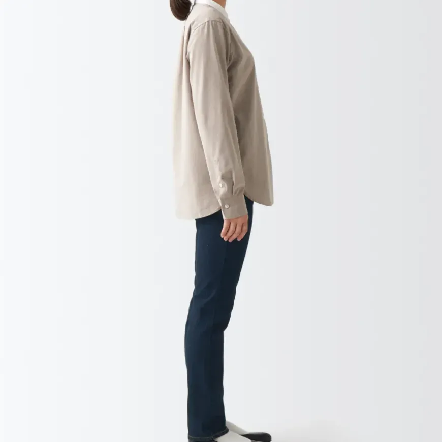Women's Stretch Denim Slim Pants Dark Navy (L 30inch / 75cm)