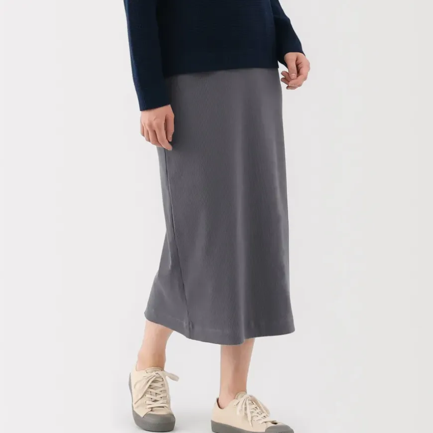 Women's Stretch Ribbed Skirt