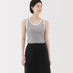 Women's Stretch Ribbed Striped Tank Top