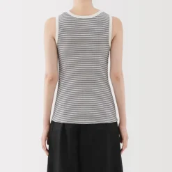 Women's Stretch Ribbed Striped Tank Top