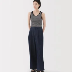 Women's Stretch Ribbed Striped Tank Top