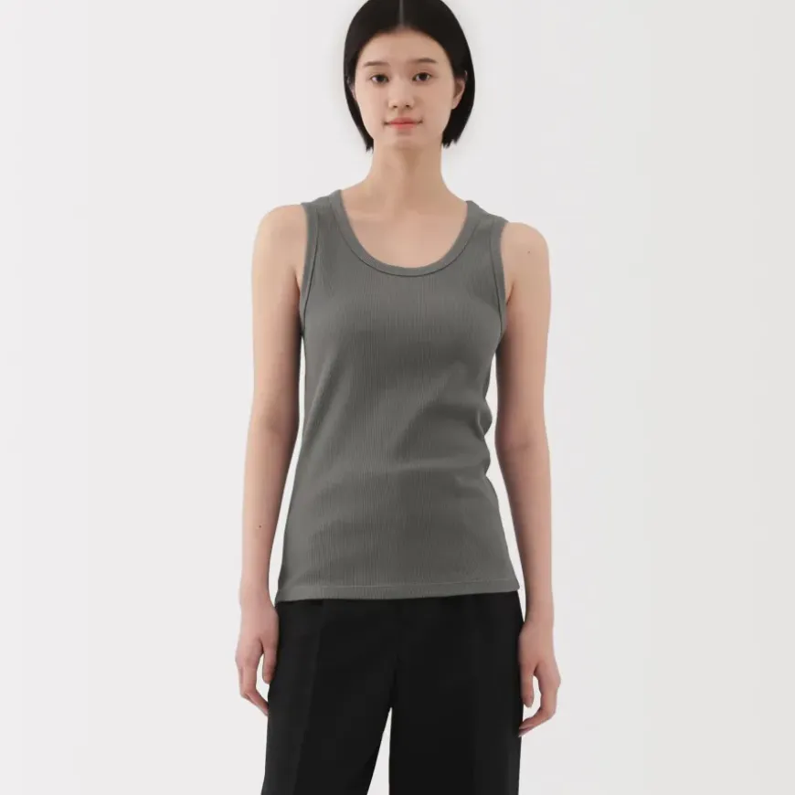 Women's Stretch Ribbed Tank Top