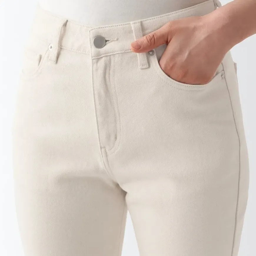Women's Stretch Slim Denim Pants Natural