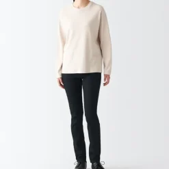 Women's Super Stretch Denim Skinny Pants Black (L 30inch / 75cm)