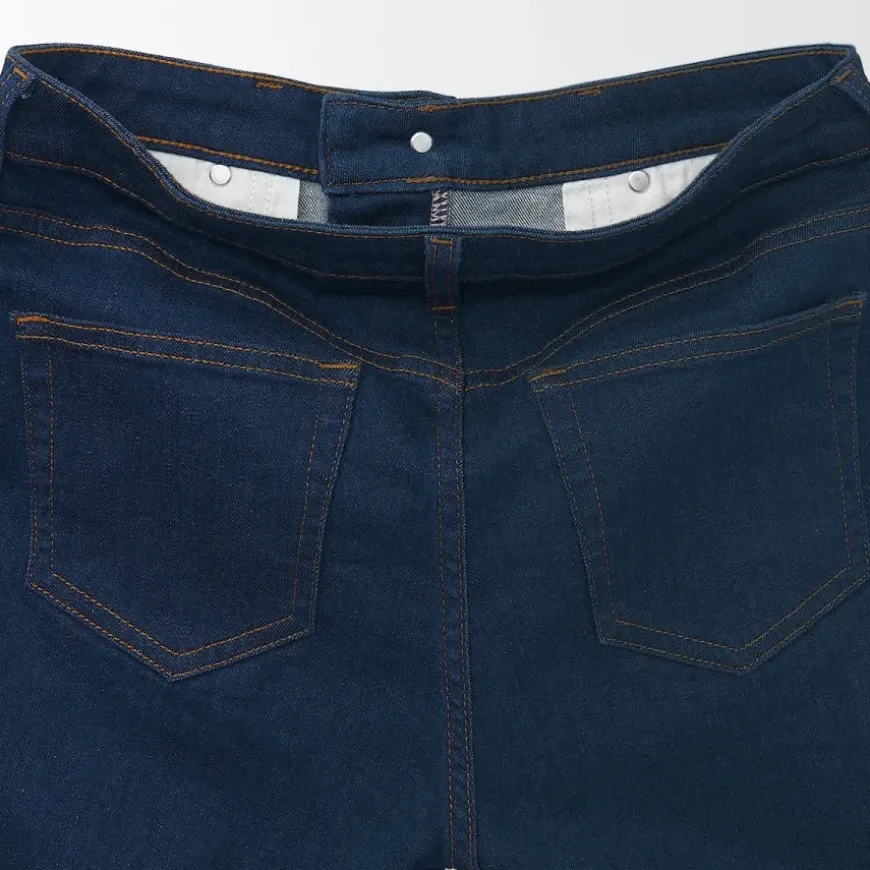 Women's Super Stretch Denim Skinny Pants Blue (L 30inch / 75cm)